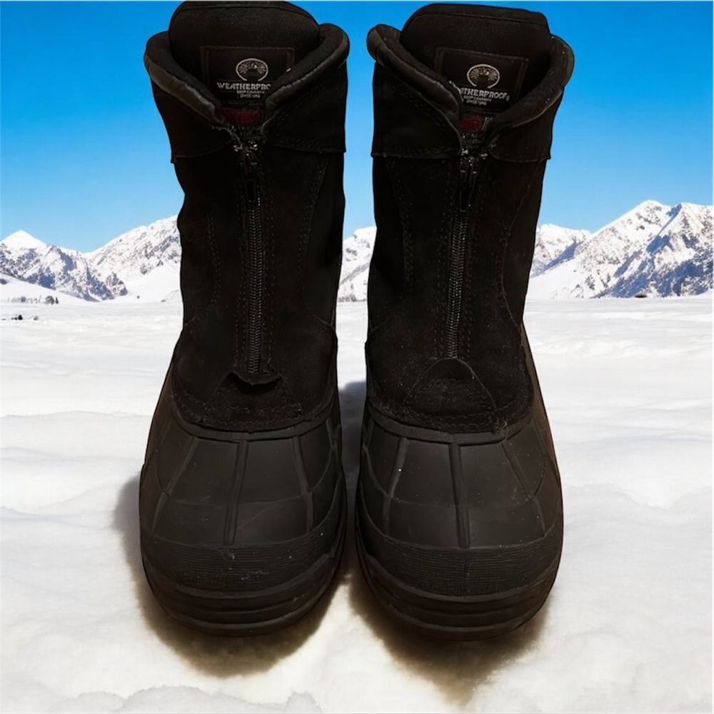 Men's Weatherproof Black Thermolite Boots Size 10